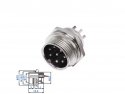 Signaalconnector Aviation GX16  8 pins male/female